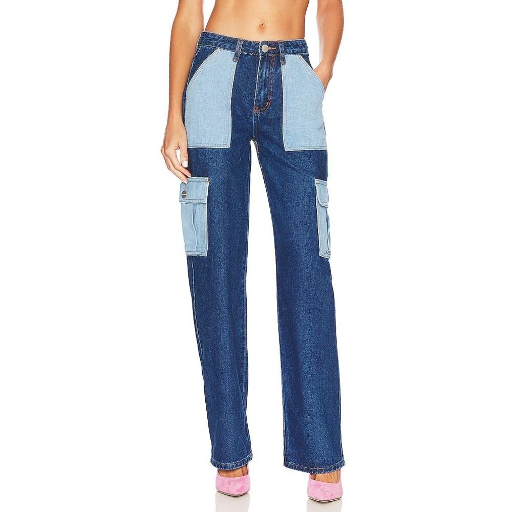 Superdown Women's Alexia Contrast Pocket Jeans Size 24